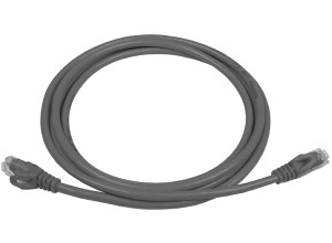 PowerMAX Gray Cat.6 U/UTP T568B Patch Cord (PVC) - with Divider